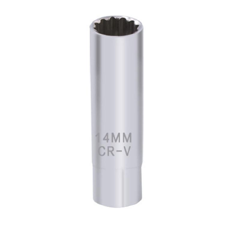 Efficient 14mm Spark Plugs Socket Wrench Thin Wall Designs for Professional Mechanics DIYers Maximizes Torque Efficiency 1