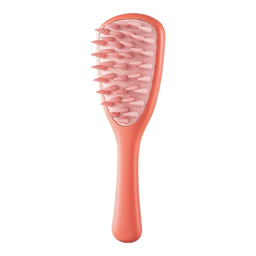 1PCS Ginkgo Biloba Shampoo Brush Massager Silicone Coarse Teeth with Handle Shampoo Comb Long Handle Shampoo Maker