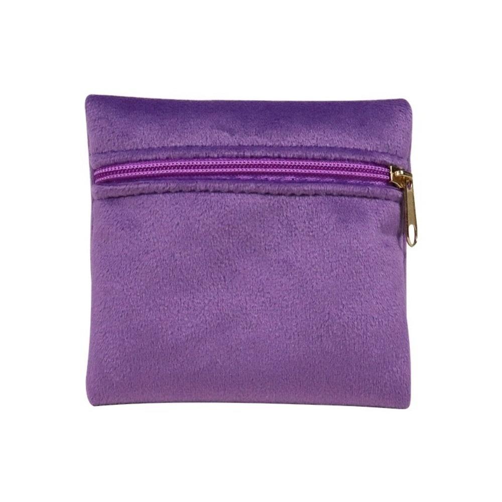Double-Sided Zipper Jewelry Pouch Zipper Closure Jewelry Storage Bag  Jewelry Packaging