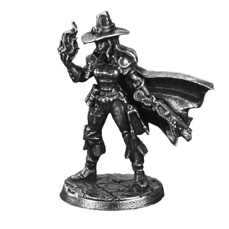 Weißmessing Blutmond Dämon Skelettkönig Miniaturfigur Handgefertigte Brettspielfiguren Auto Schreibtisch Ornament Sammlerstück Spielzeug