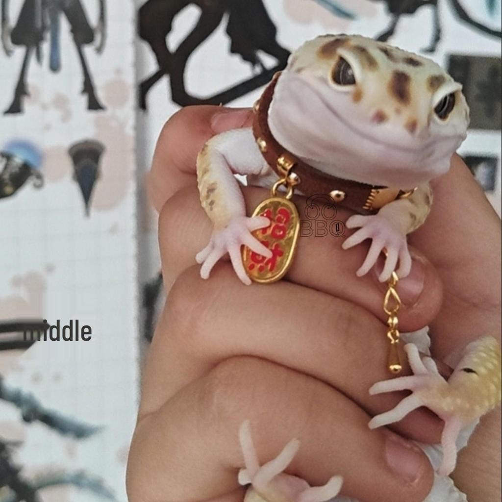 Adjustable Lizard & Crocodile Pet Collar – Attract Wealth & Fortune, Cute Outdoor Reptile Neck Ring