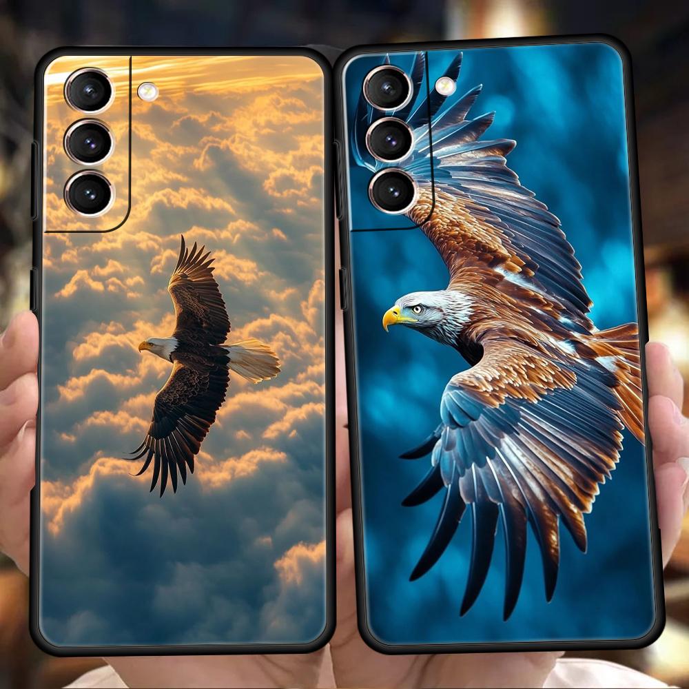 Eagle Phone Case For Samsung Galaxy S25 Edge S24 S23 S22 Ultra S20 S21 FE 5G S10 S9 Plus S10E Soft Cover