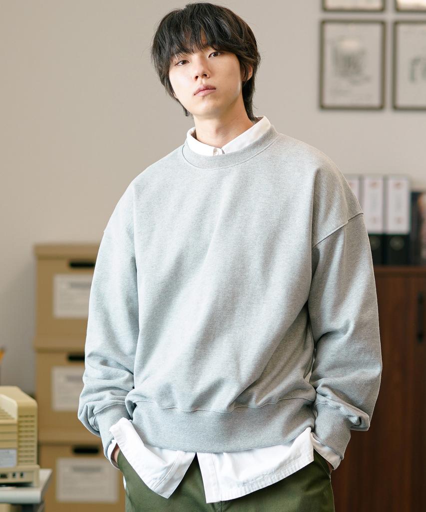 JEMUT Insight Oversized Heavy Sweatshirt Gray Kjmt2591