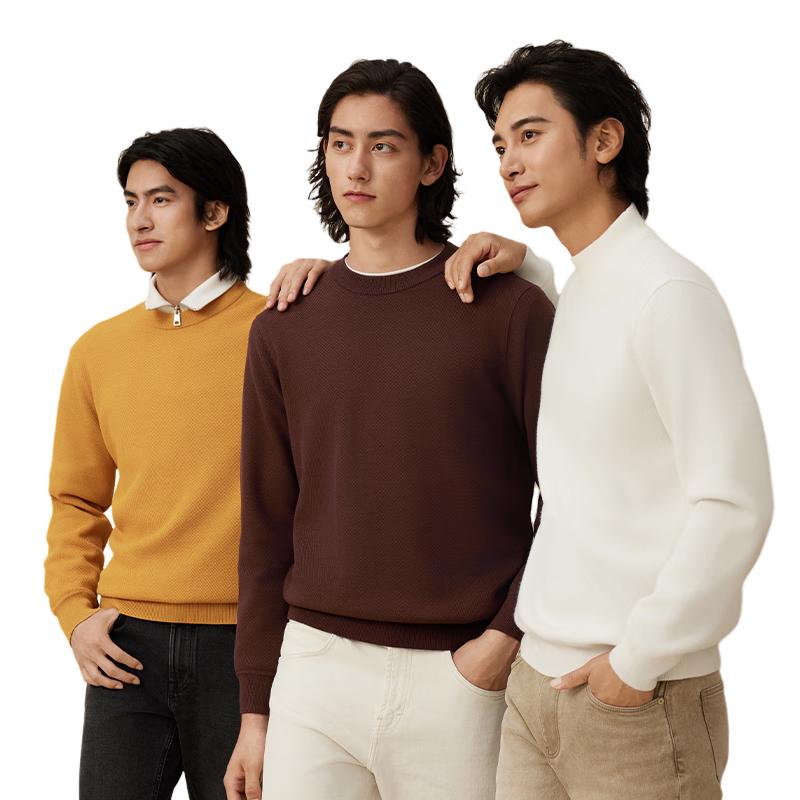 

Hodo Men s Thermal Wool Blend Knit Sweater XL