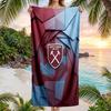 West Ham United Fußball Strandtuch Weiches Mikrofaser Sommerhandtuch Schnelltrocknend Saugfähiges Handtuch für Strand Schwimmbad Reisen