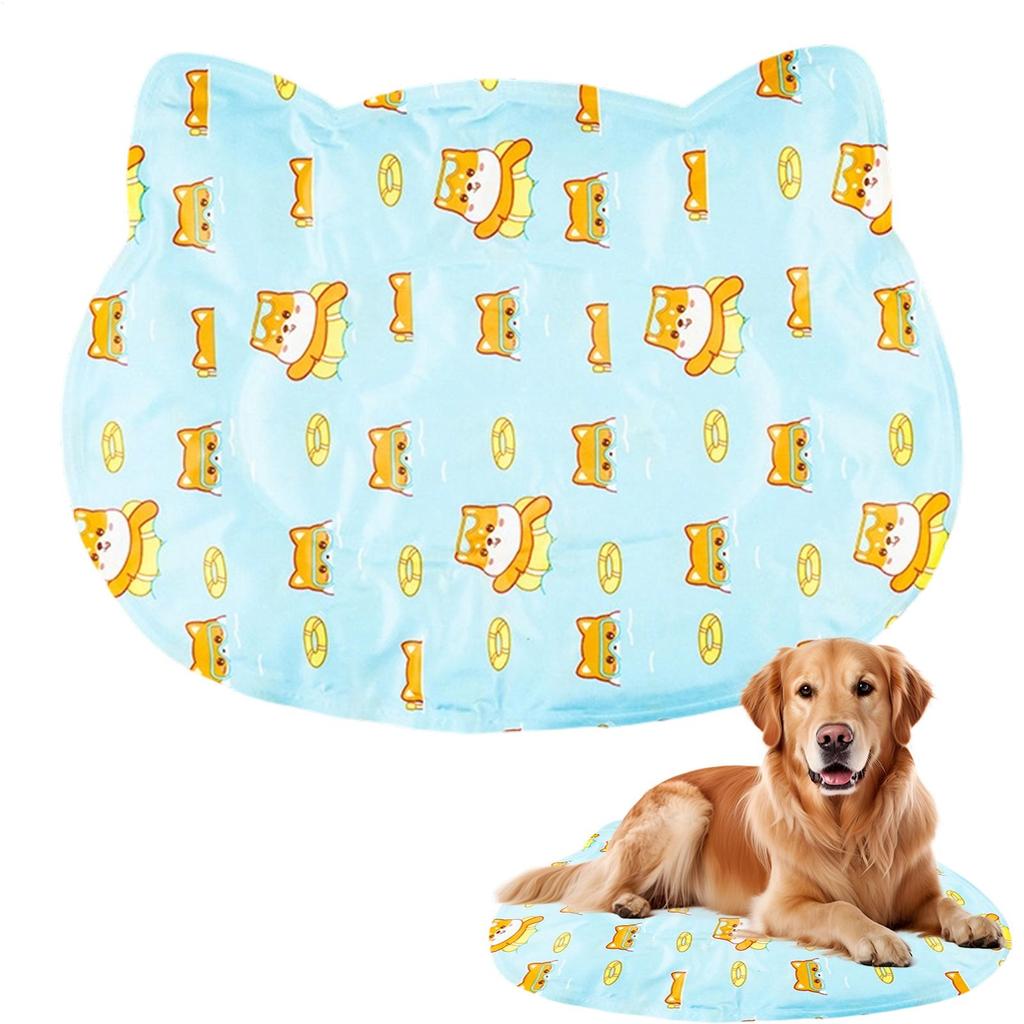 Pet Summer Cooling Pad Cute Cartoon Pattern Cat Dog Sleeping Mat Kennel Ice Silk Cool Mats Floor Sofa Blanket Pet Supplies