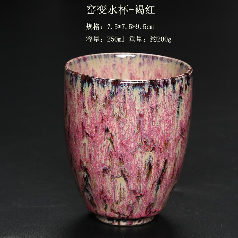 Wholesale Reusable 150ml Chinese Kung Fu Kiln Change Ceramic Home Tea Cup Japanese Style Ceramic Clay Tea Service Cup