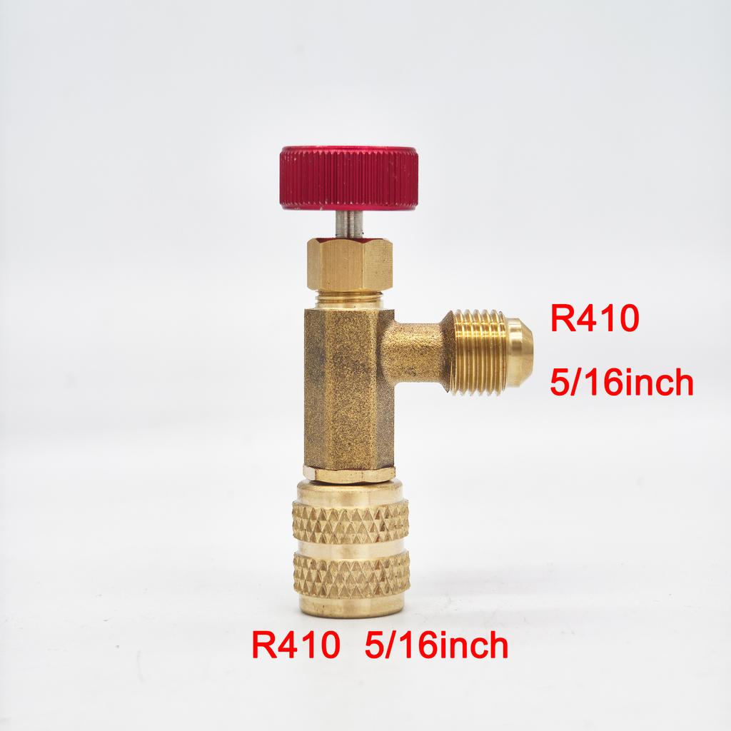 1/4" SAE 1/4" Male Safety Valve for R410A & R22 Air Conditioner Refrigerants