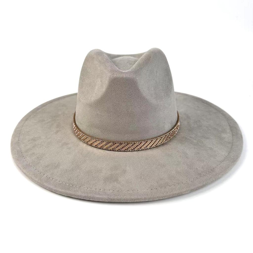 European And American Style Western Cowboy Hat Men And Women Suede Knight Top Hat Sunshade Sunscreen Jazz Hat