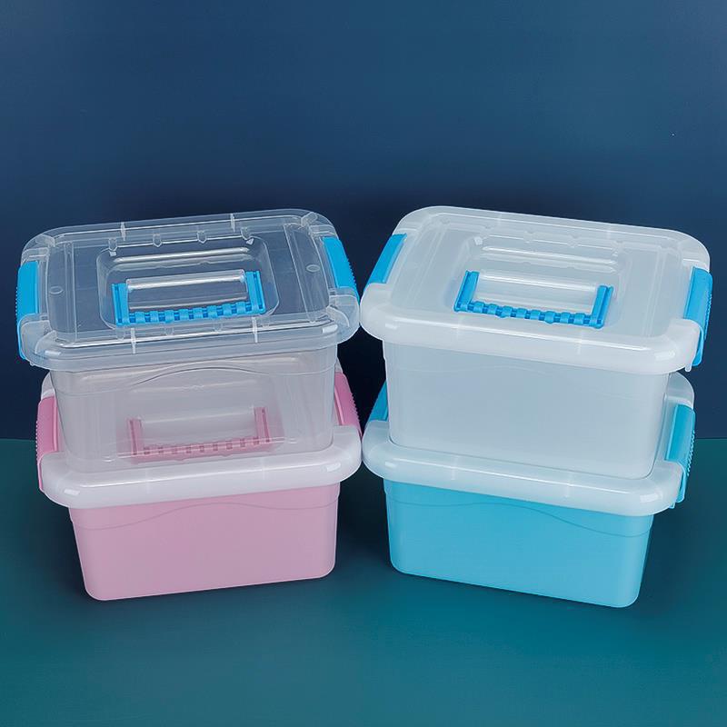 Plastic Storage Box with Lid for Toys, Clothes, and Household Items