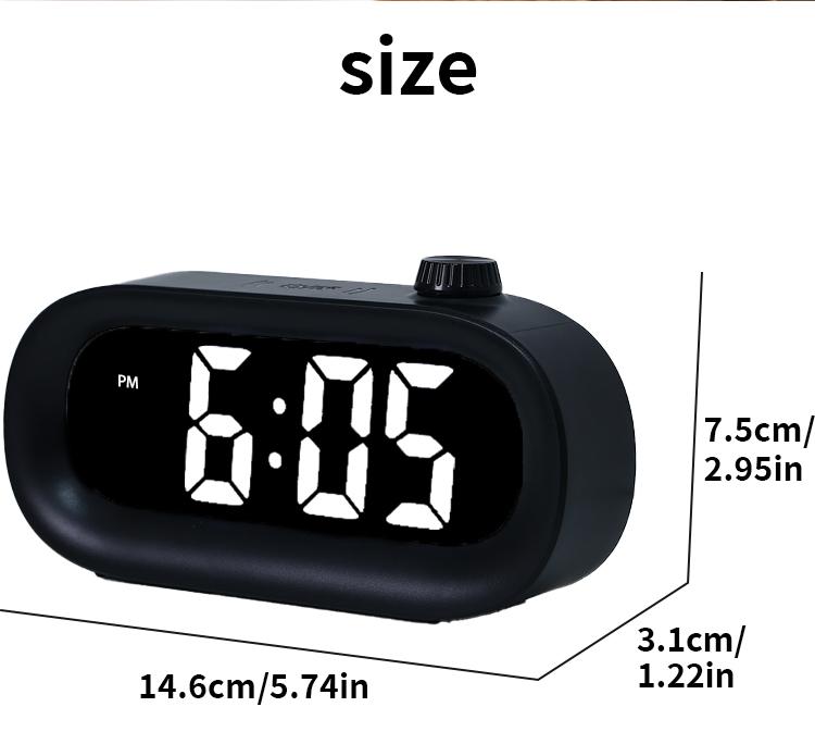 LED-Anzeige Kleine Digitaluhr mit Nachtlicht-Sensorfunktion und einstellbarer Helligkeit zur einfachen Zeitanzeige