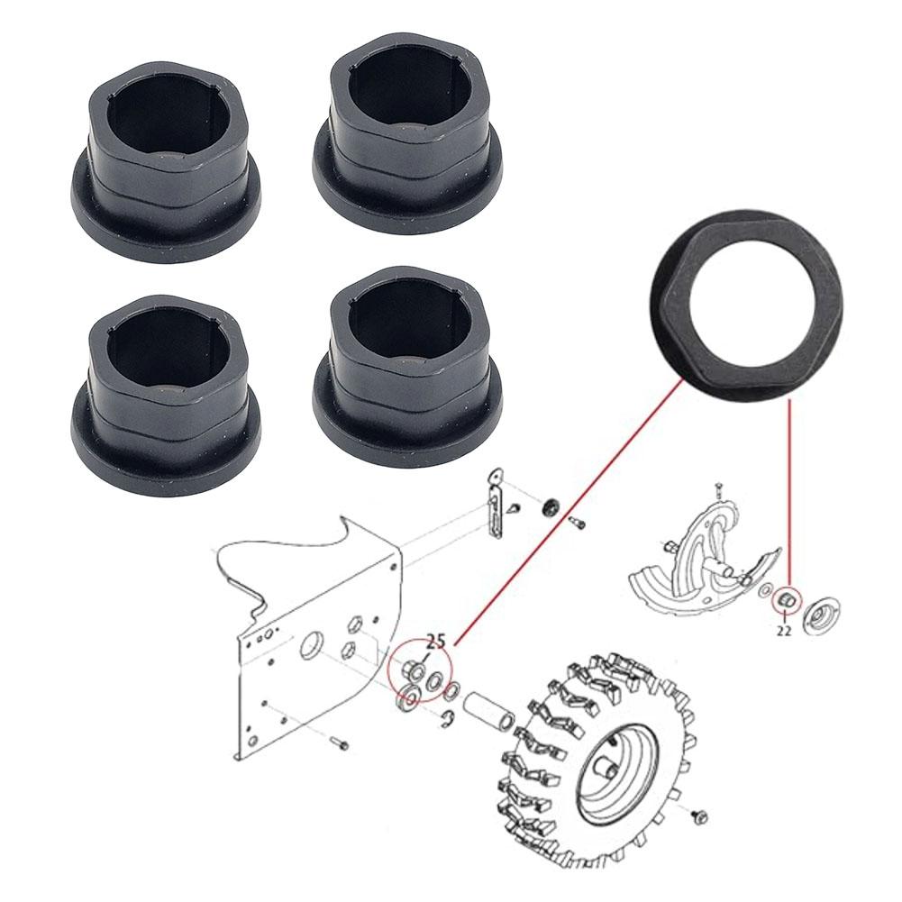 Flange Bushing Replacement for Craftsman and For TroyBilt Equipment OEM 7410245 7480245 70615980 Pack of 4 or 8 Pieces