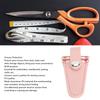 Protective Scissors Protective Cover Color Lattice PU Leather Scissors Cover  For Embroidery