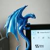 Cool Lying Dragon Figurine Monitor Decor Ornament, Unique Gaming Desktop Accessory for Esports Setup