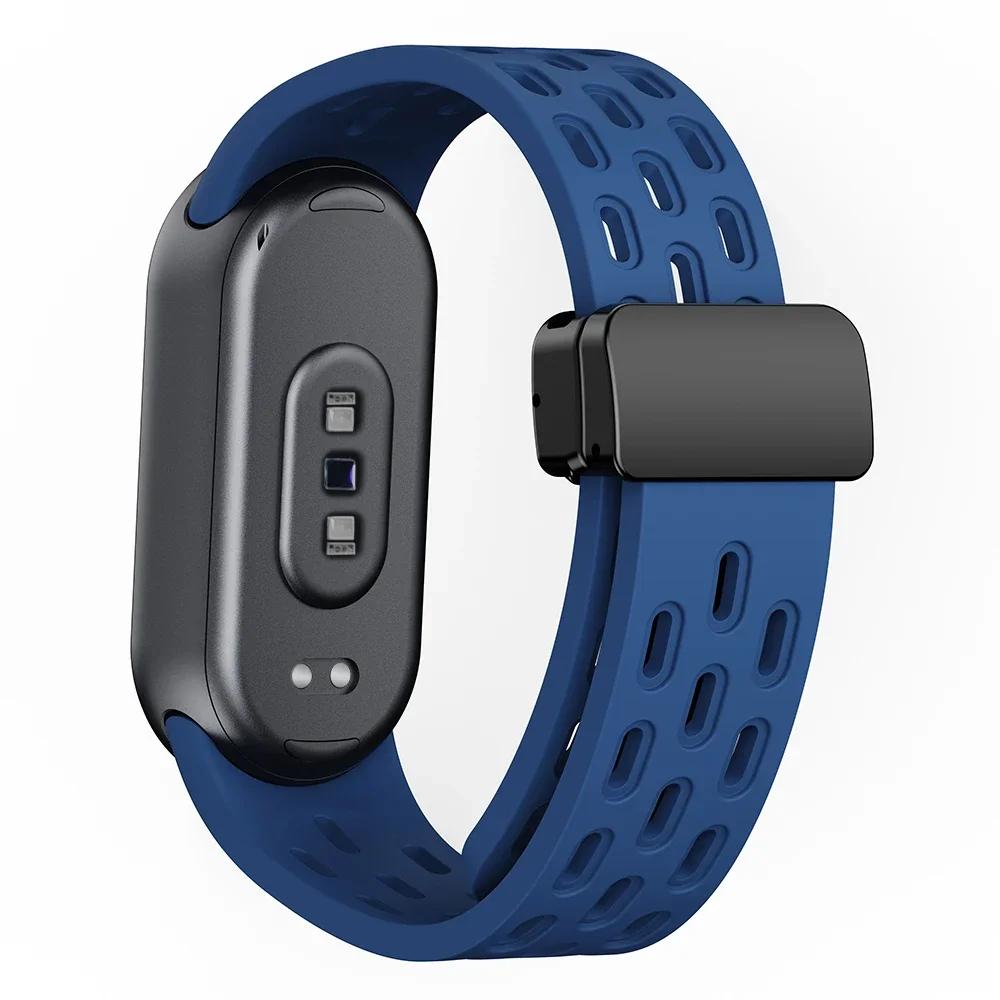Sports Silicone Strap For Xiaomi Mi Band 9 Breathable Smart Watch Watchband Replacement Bracelet for Mi Band 8 9 Accessories
