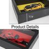 1:32 Scale Car Model Toy 3D Frame Sound Light Pull Back Doors Opened Car Ornament Decoration Painting Boy's Birthday Gifts