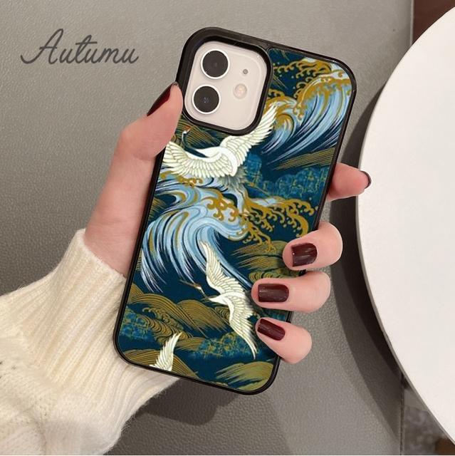 Japanese Style Art Japan Phone Case for iPhone 11 12 13 14 Pro Max Mini X XR XS SE 2020 6S 7 8 Plus Samsung Galaxy S21 S22 Cover