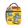 Itchy and Scratchy Lunch Bag For Women Lunch Box Fashion Outdoor Picnic Cooler Bag Portable Zipper Oxford Thermal Lunch Bags