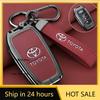 2026 Hot For Toyota Hub Caps Car Key Case Cover Shell Keychain Accessories For Toyota CHR Hilux Fortuner Land Cruiser 200 Camry