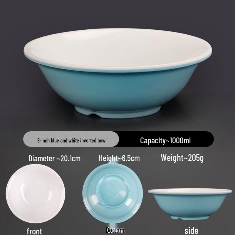 A5 Melamine Two-Tone Inverted Edge Bowls