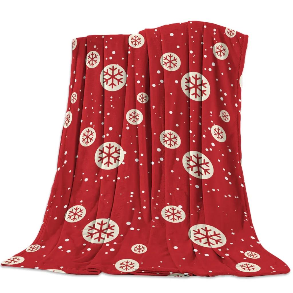 Christmas Winter Animals Checkered Buffalo Blankets Throw Cover Fleece Comfort Warm Room Couch Home Bedspread Blanket