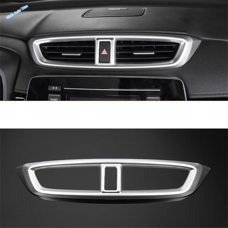 Car Styling ABS Interior Middle Air Vent Outlet Panel Cover Trim Frame Fit For Honda CR-V CRV 2017 2018 - Left Hand Drive
