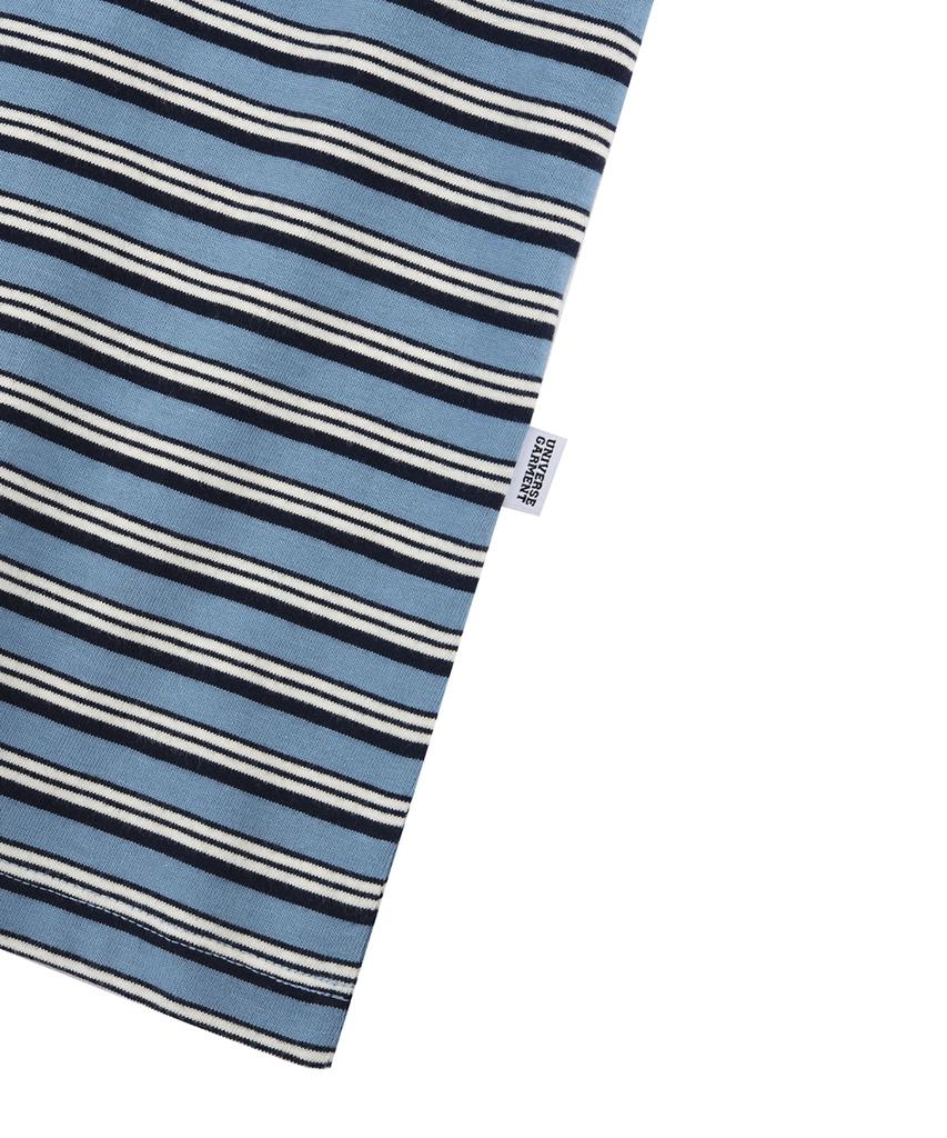 Yunibeoseugameonteu Ug Stripe Emblem T-Shirt_Light Blue