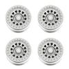 4Pcs 2.9 Inch Wheel Hub 12 Hole Aluminium Alloy Wheel Hub for AXAIL SCX6 16 RC Car Silver