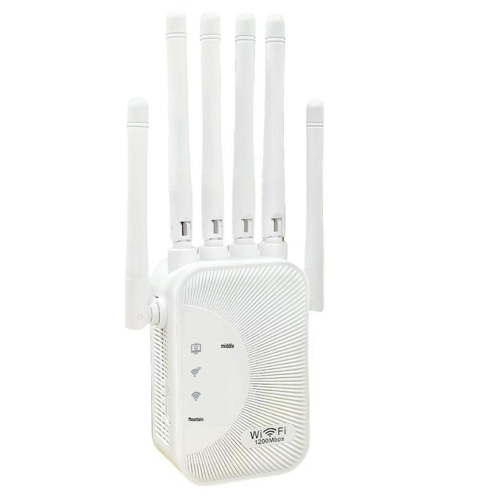 Dualband 1200M Drahtloser WiFi-Signalverstärker & Hochleistungs-Router (2,4 & 5,8G)