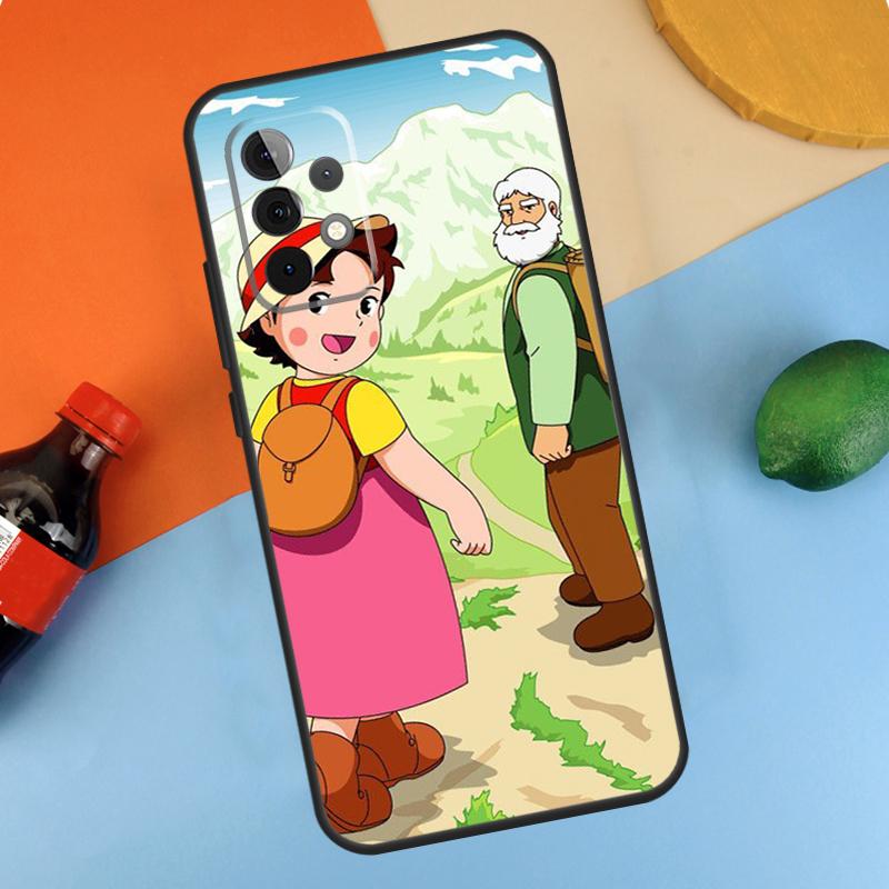 Cartoon Heidi Case For Samsung Galaxy A54 A34 A14 A53 A13 A23 A33 A73 A51 A71 A12 A22 A32 A52 A21S Coque