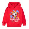 Kids The Amazing Digital Circus Fun Print Long Sleeve Warm Sweatshirt Boys Girls Autumn and Winter Fashion Soft Fleece Hoodie