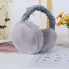 Orecchie da Animale Carine Morbide Paraorecchie Forma di Hamburger Accessori Abbigliamento Borsa Orsetto Peluche Paraorecchie Pieghevoli