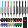 CyeeLife Plastic Tip Darts, 18-piece Set for Electronic Dartboards, Professional Soft Tip Darts