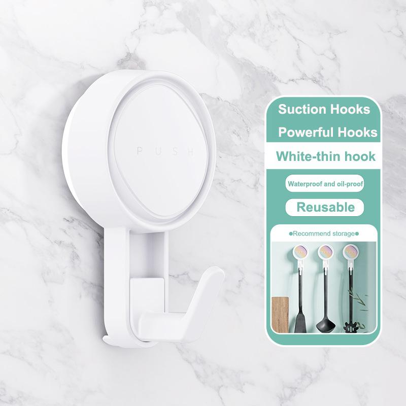 

Suction Hooks Powerful Cup Hooks-Heavy Duty for Shower Waterproof Suction Hanger for Bathroom Towel Robe Removable Reusable