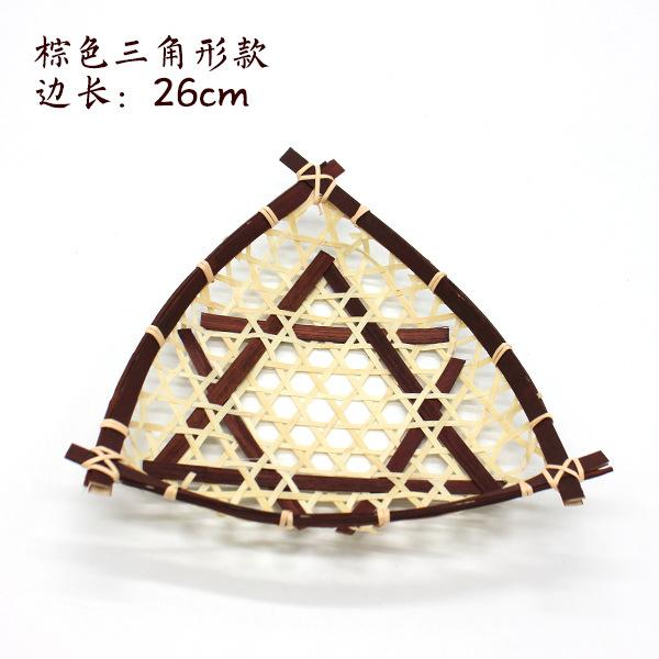 Handwoven Bamboo Dustpan Basket, Farmhouse Fruit Tray for Hotel Kitchen, Rustic Steamed Bun Holder Decor