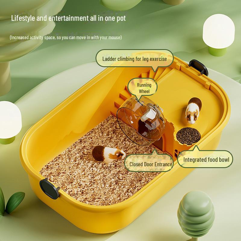 Transparente Panorama-Luxusvilla für große Hamster, für Goldbären und kleine Haustiere