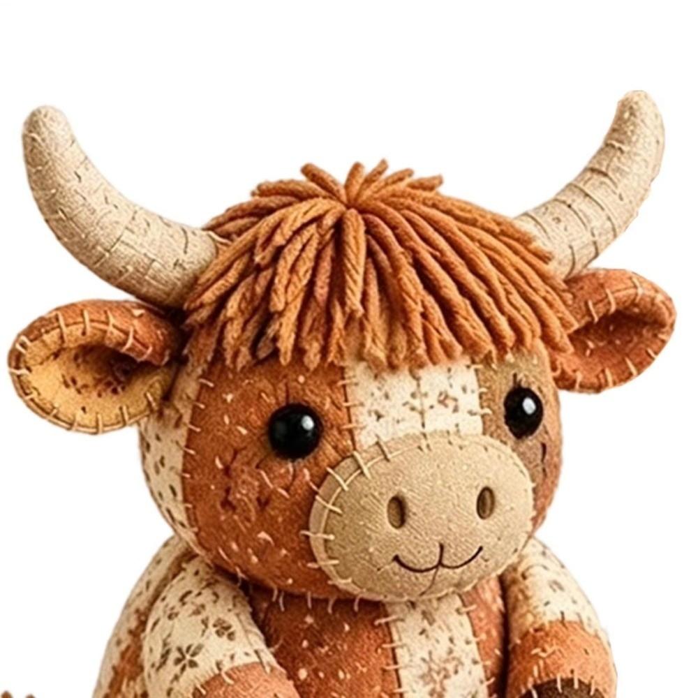 Handmade DIY Patchwork Animal Kit Vintage DIY Craft Set Hand Sewing Kit Travel Activity
