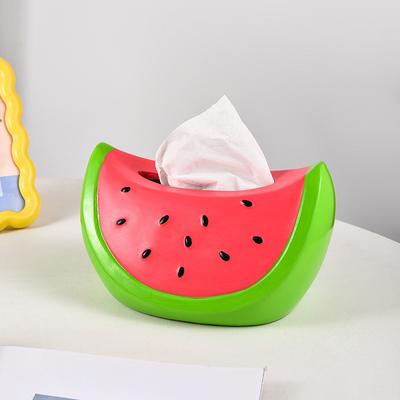Cute Watermelon Shaped Tissue Box Desktop Ornaments