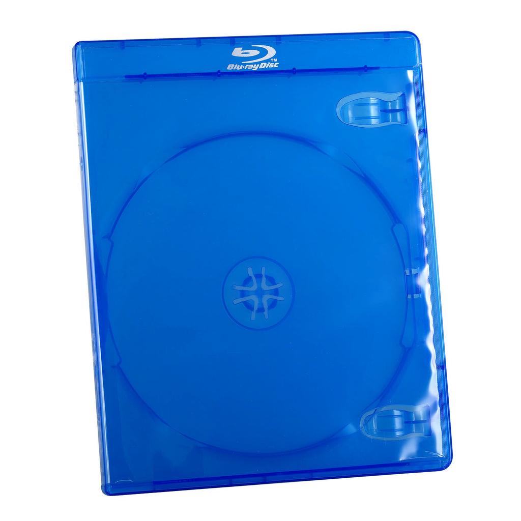 Empty Case DVD CD One Disc Storage Blu Ray Plastic Blue Sleeve Cover 11mm Box