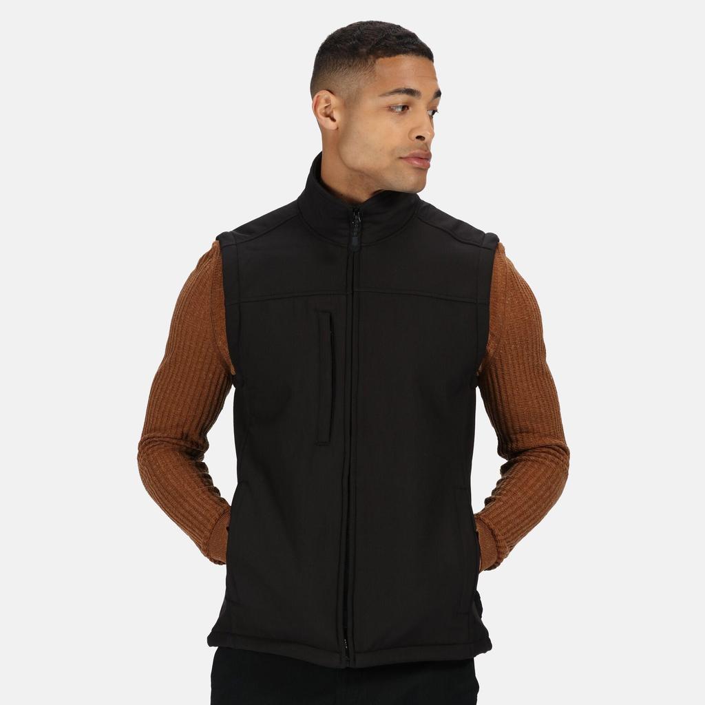 Regatta Mens Flux Softshell Bodywarmer / Sleeveless Jacket Water Repellent And Wind Resistant