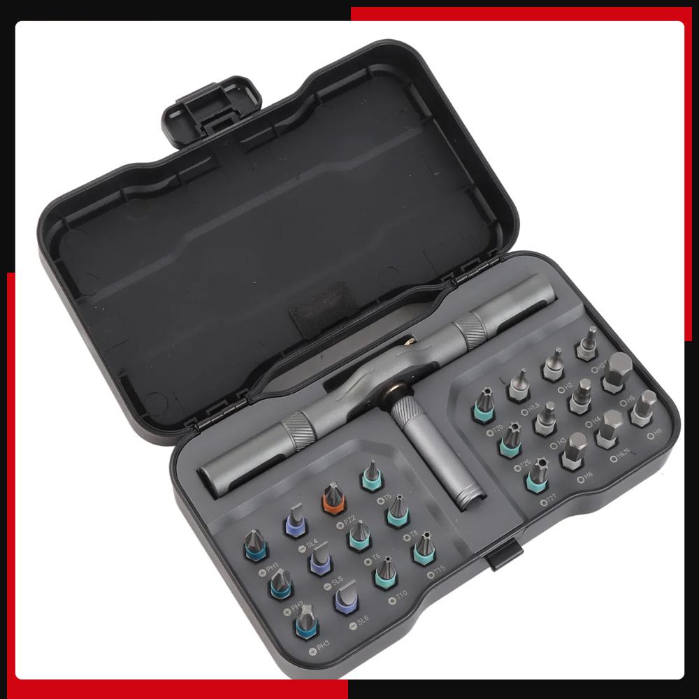 

4-in-1 Bit Multipurpose Repair Tool Ratchet Screwdriver Set 2Manual Hardware with Handle RS1 Tools чёрный