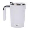 Self Stirring Mug Stainless Steel Automatic Magnetic Coffee Mug USB Rechargeable 380ML Capacity with Straw