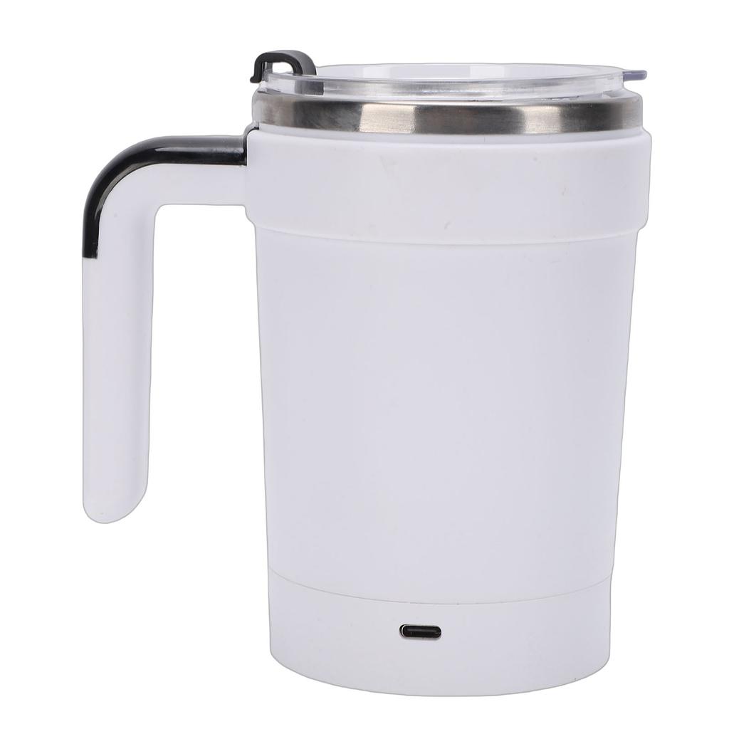 Self Stirring Mug Stainless Steel Automatic Magnetic Coffee Mug USB Rechargeable 380ML Capacity with Straw