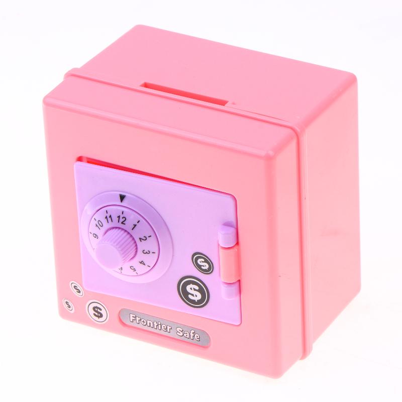 Kids Safe Box Mini Combination Lock Piggy Bank Secure 4 Digit Code Saving Money Coin Cash Box Birthday Gift for Boys Girls