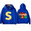 Felpa con Stampa Scoiattolo Abbigliamento Sportivo Primavera Autunno Manica Lunga per Bambini Felpe Casual alla Moda
