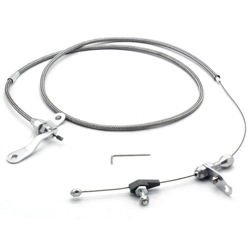 Reliable-Car Gas Accelerator Cable Kick Down Cable Transmission Kickdown Trans C-4 Detent For Ford C4 Mustang F150 Ranchero