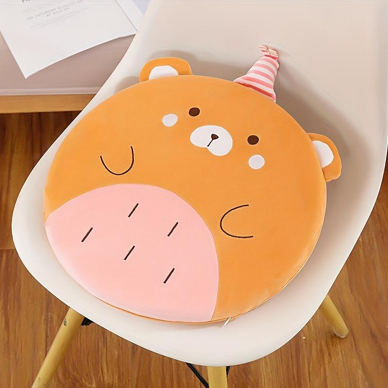 Warm Memory Cushion Cute Round Cat Office Chair Pillow for Autumn and Winter Dormitory Bedroom Student Cartoon Sedentary Cushion 3880₽