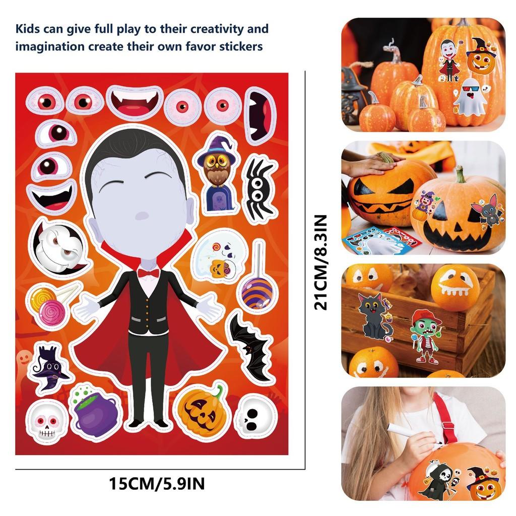 Adorable Cartoon Halloween Stickers For Kids Engaging Interactive Family Fun