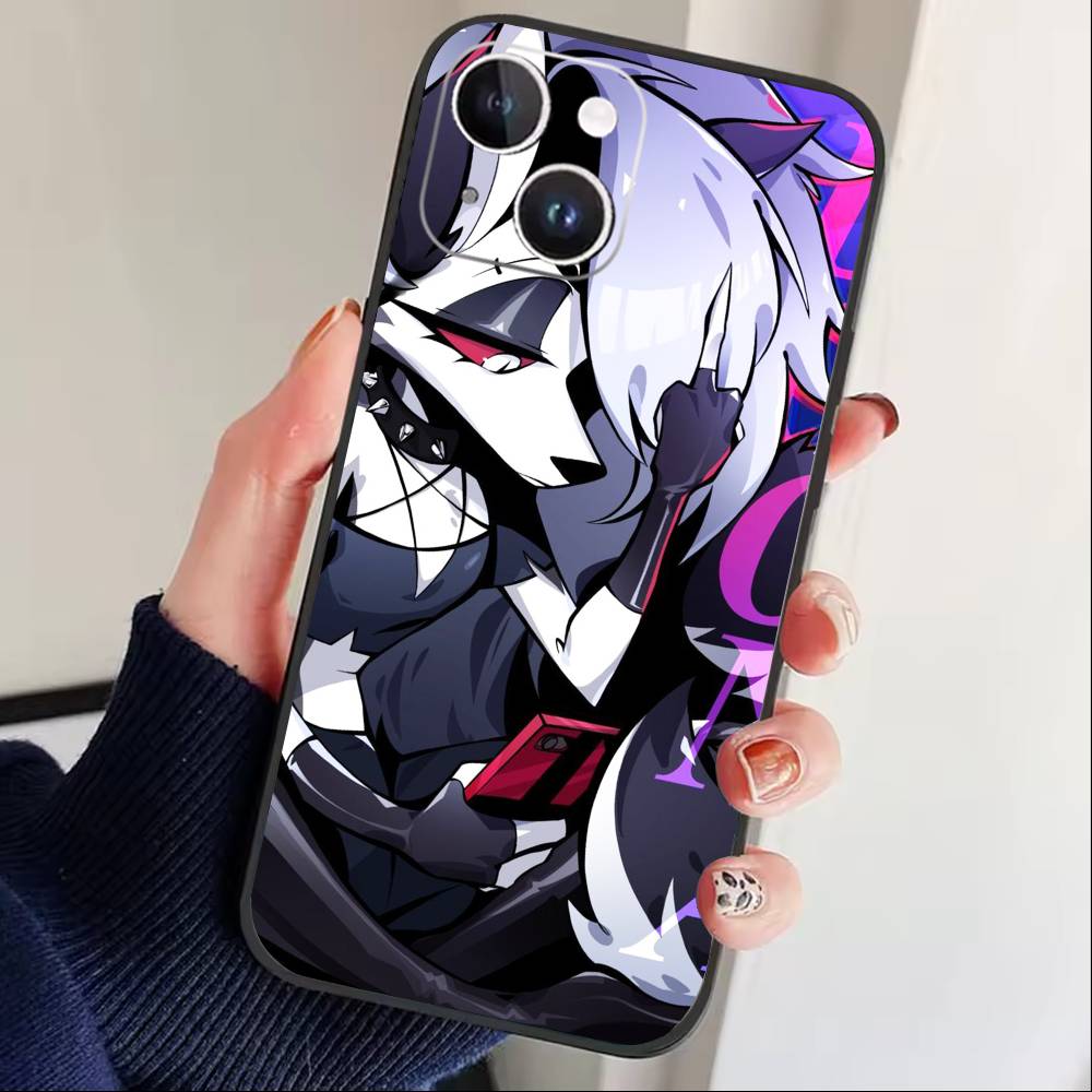 

S-Helluva Boss Phone Case For iPhone17,16,15,14,13,12 Plus,Max Soft Silicone Black Cover iPhone17