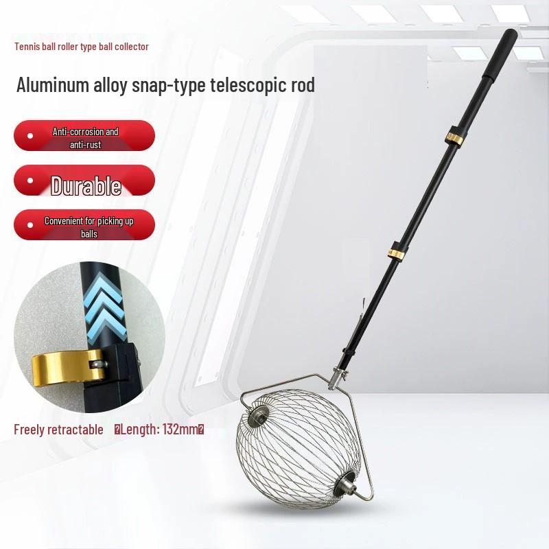 Telescopic Tennis Ball Retriever - Adjustable, Portable, No-Bend Design